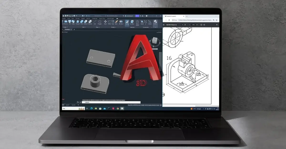 Autocad 2025 3D Eğitim Seti | Sertifikalı (TAEE Chapter 2)