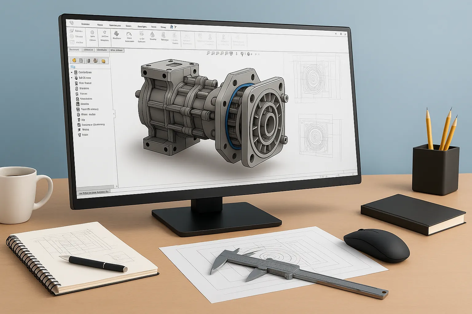 SolidWorks 2025 Eğitim Seti | 3D Modelleme, Profil, Montaj, Teknik Çizim | Sertifikalı