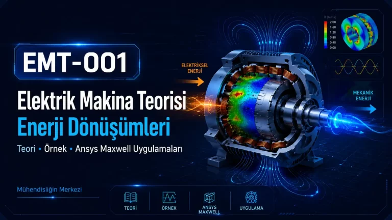 EMT-001 Elektrik Makina Teorisi Enerji Dönüşümleri (Teori, Örnek, Ansys Maxwell Uygulama))