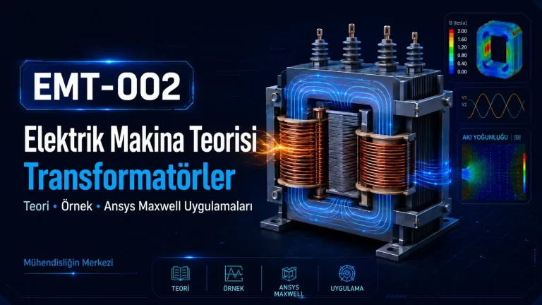 EMT-002 Elektrik Makina Teorisi Transformatörler (Teori, Örnek, Ansys Maxwell Uygulama))